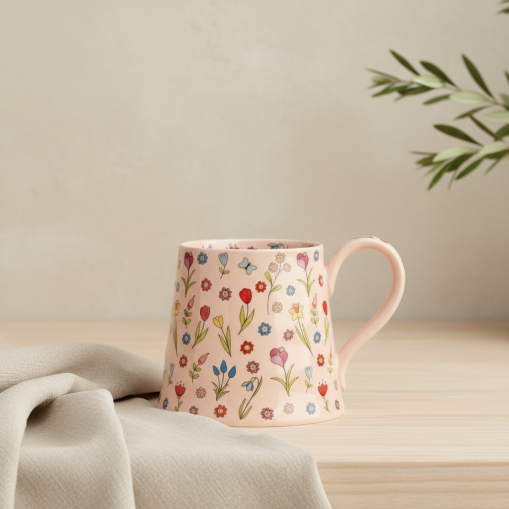 Vintage Meadow Print Mug