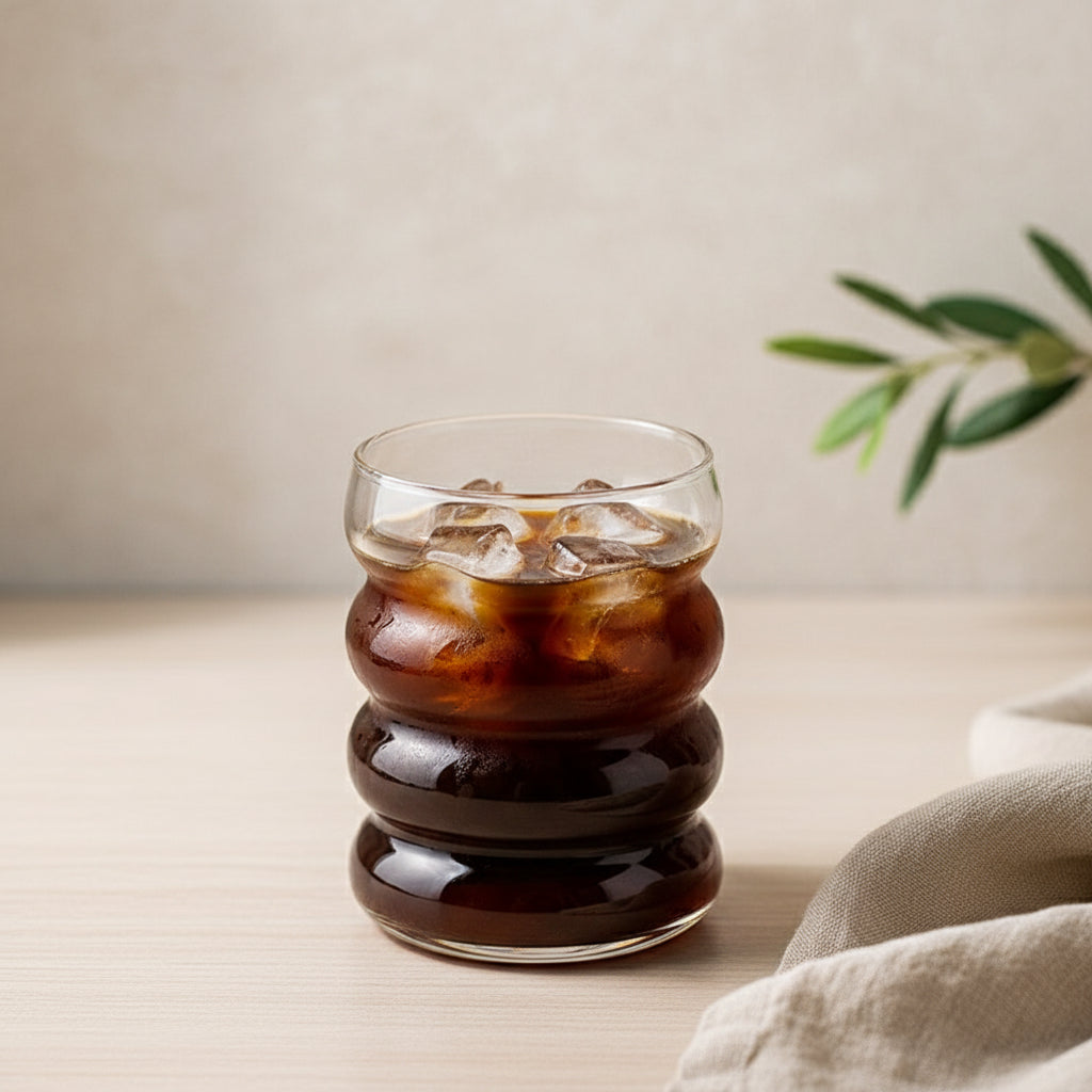 'Ripple Effect' Stackable Glass Tumbler