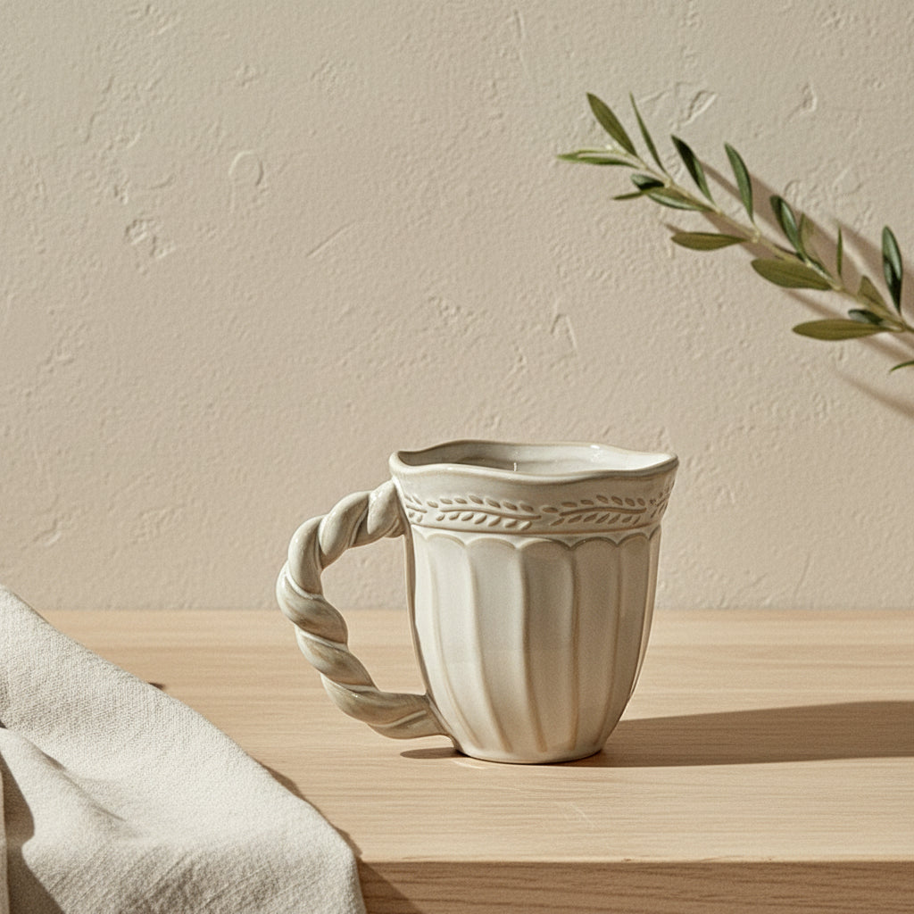 Baroque Rope Handle Mug