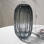 'Cactus Rib' Mid-Century Glass Vase