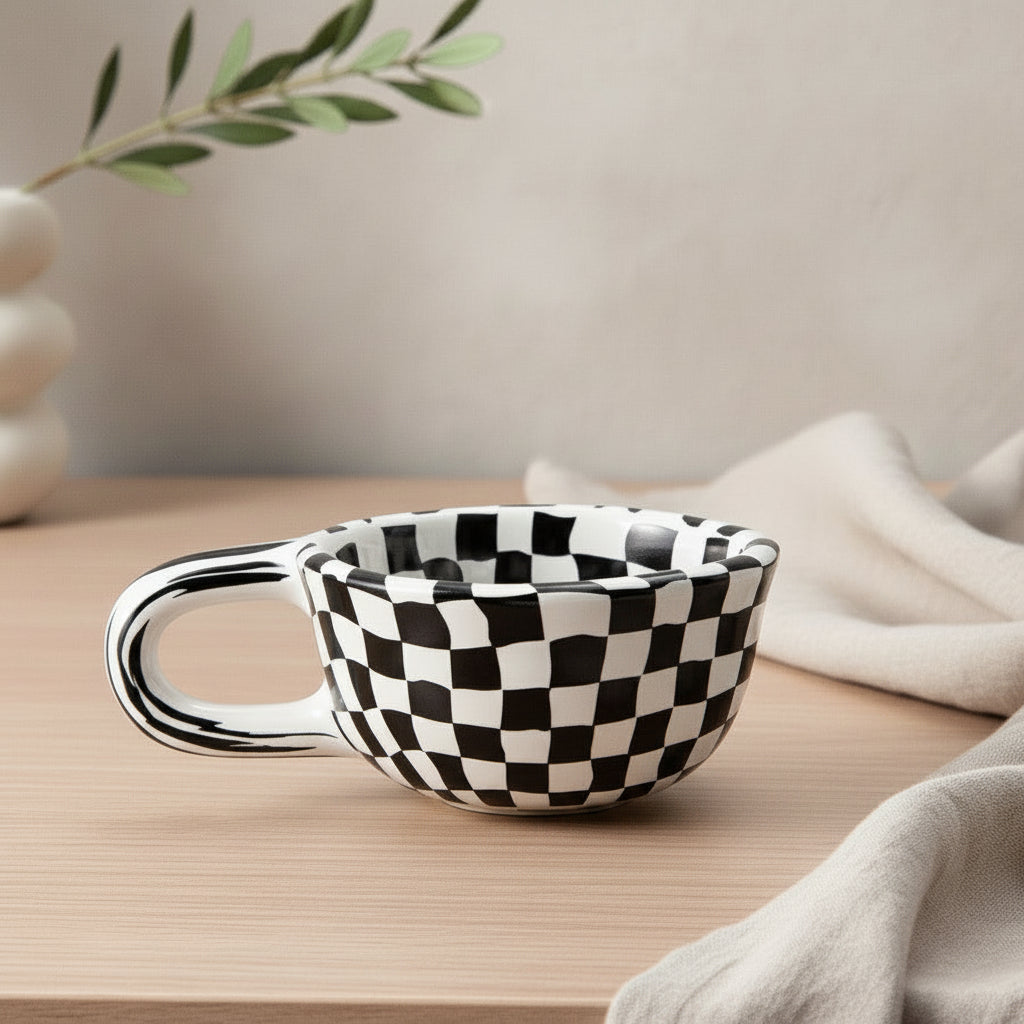 Artisan Checkered Mug