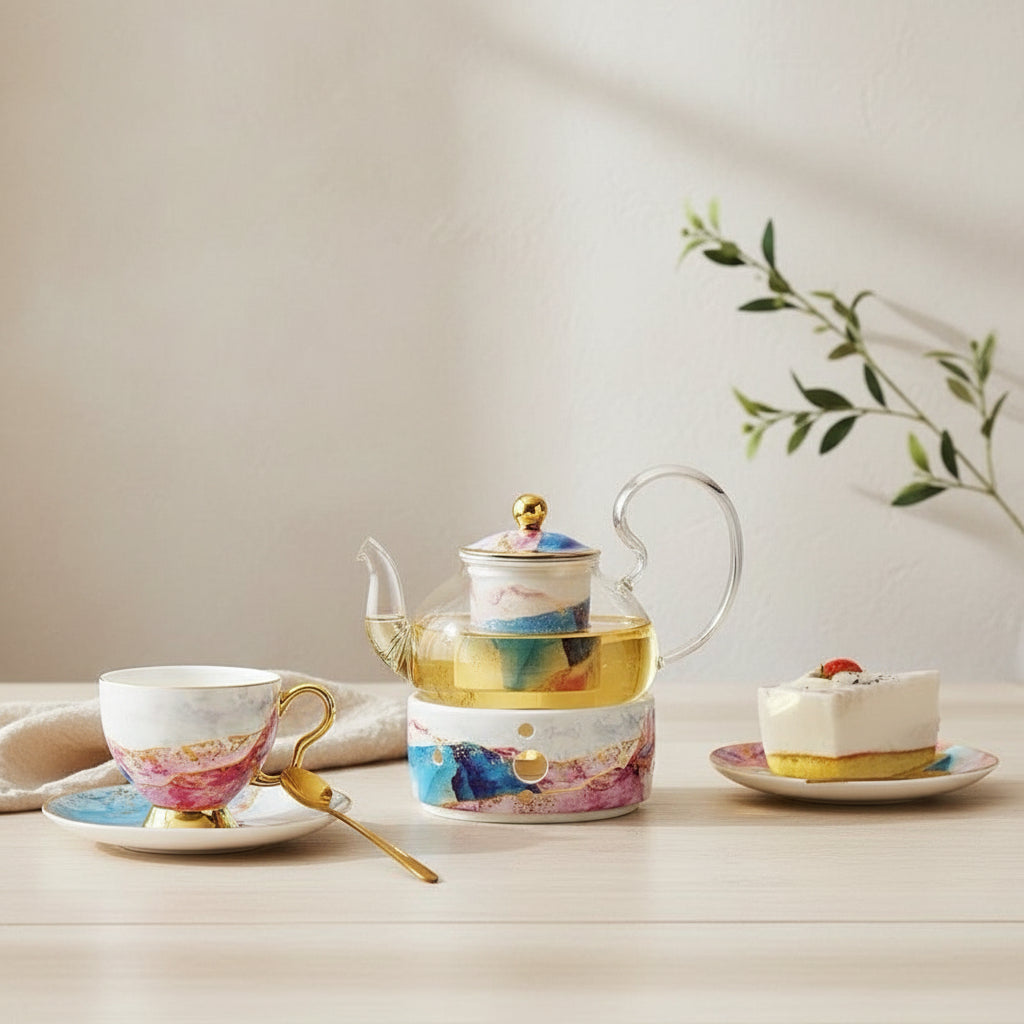 The Windsor™ Royal Marble Tea Set
