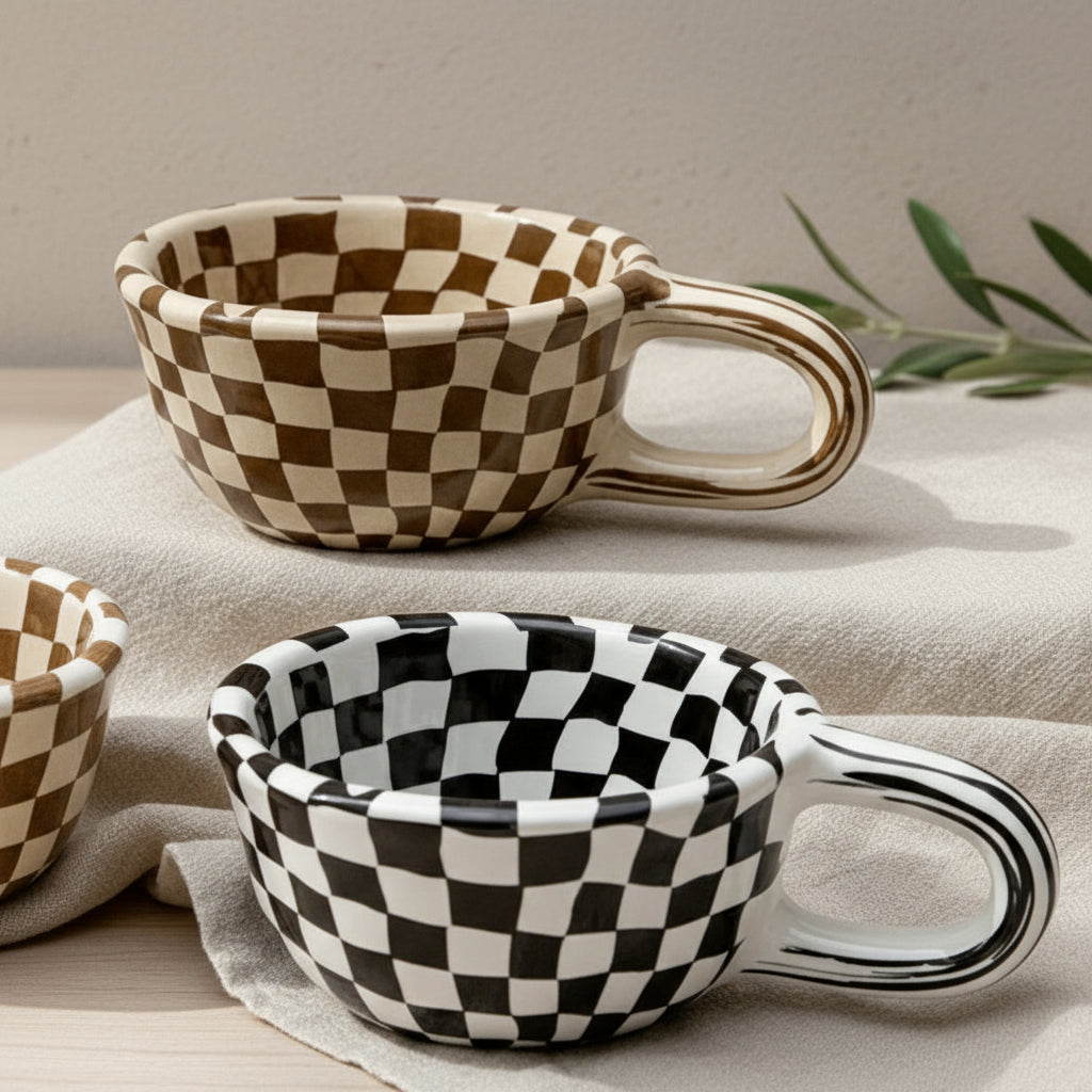 Artisan Checkered Mug