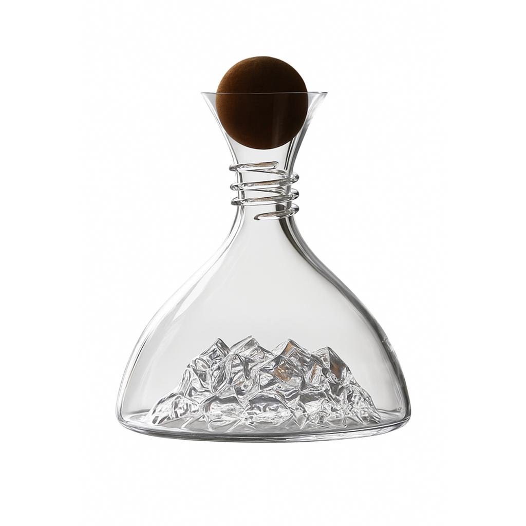 The Glacier™ Crystal Decanter with Cork Sphere