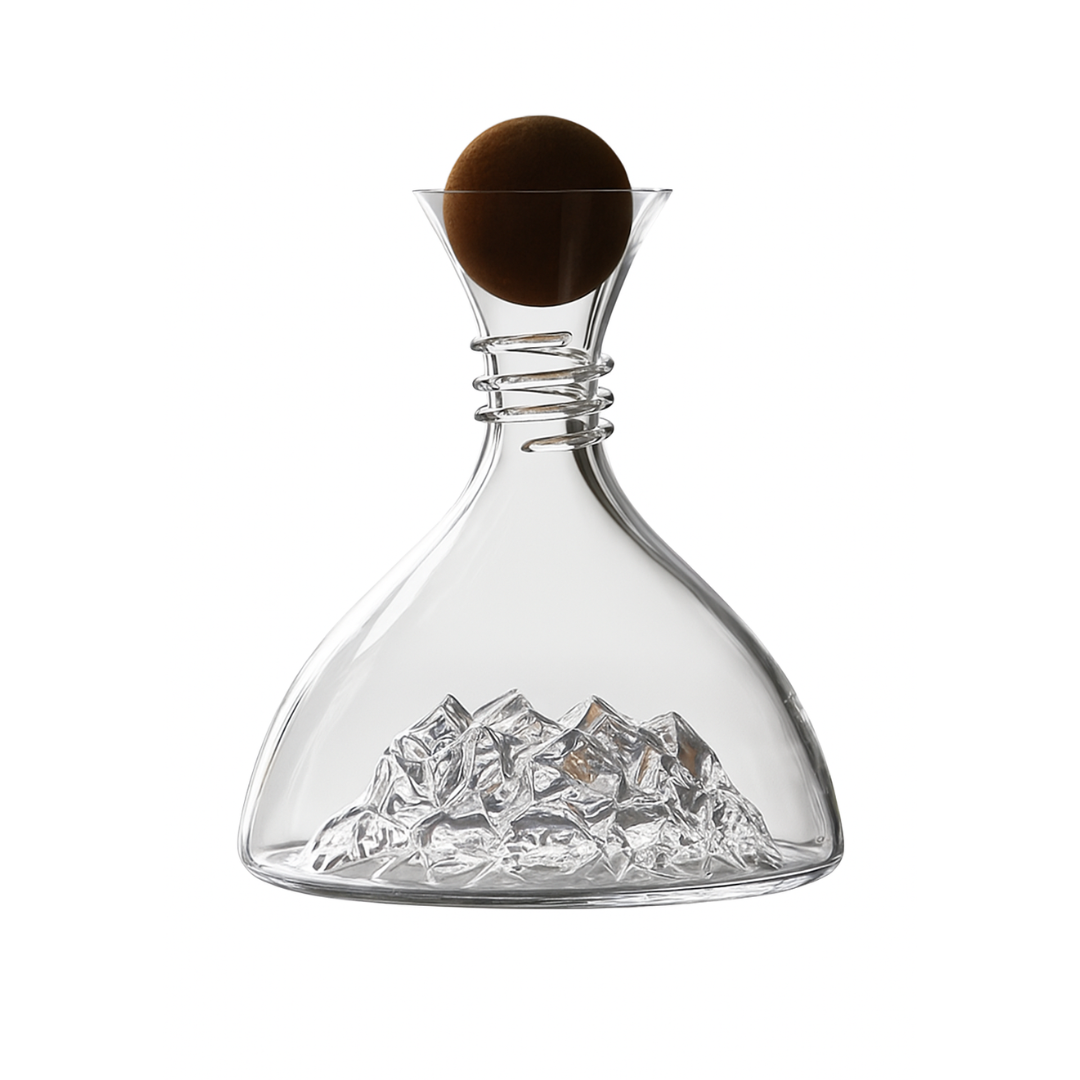The Glacier™ Crystal Decanter with Cork Sphere