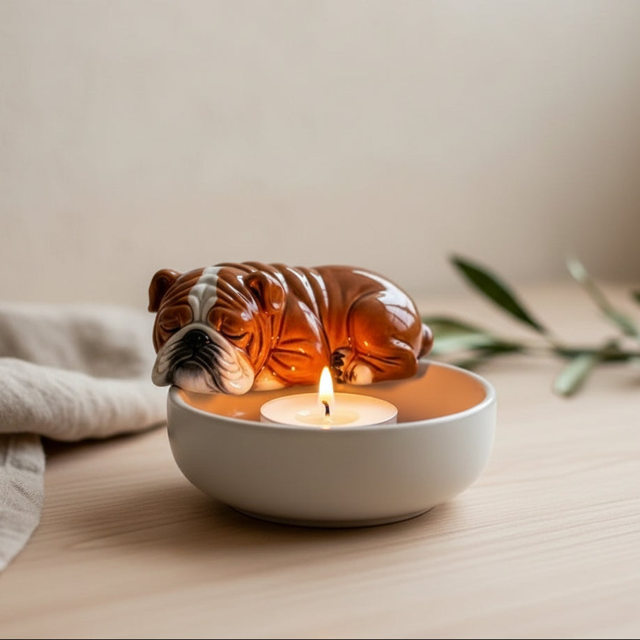 The Cozy Companion™ Puppy Tea Light Holder