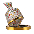 The Orbit™ Hand-Painted Rotating Crystal Decanter