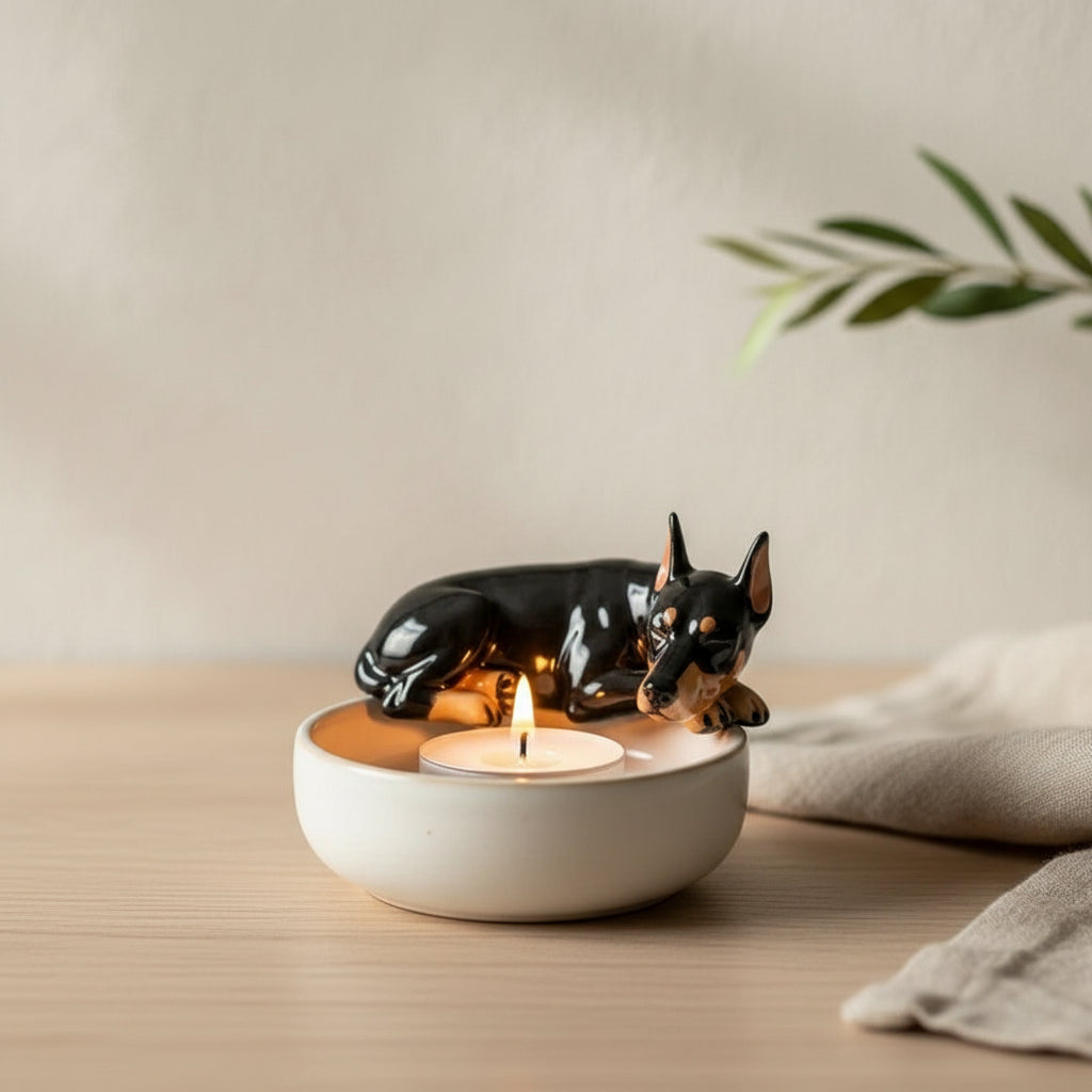 The Cozy Companion™ Puppy Tea Light Holder